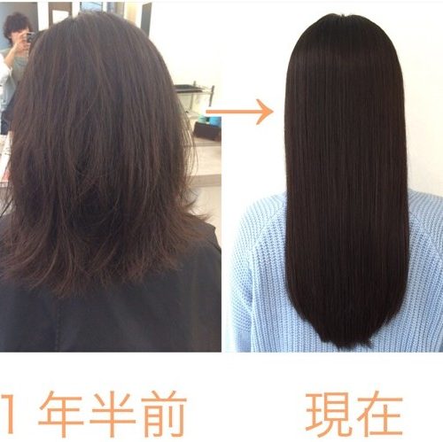 初めての縮毛矯正をしてから約1年半経過した髪はどうなっているのか?