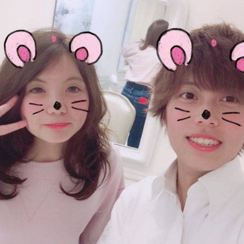来店動機はインスタグラム!ハーフ顔のモデルさん♪