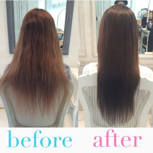 【髪質改善】カラーでバサバサに傷んだロングヘアを綺麗でツヤのある髪に