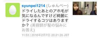アホ毛が気になるんですけど綺麗にドライするコツはありますか?
