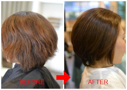(R)ショートヘアも土管矯正でナチュラルストレート♪