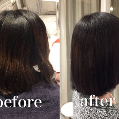 BEFORE→AFTER【髪の悩みはダメージ】無事に解決!